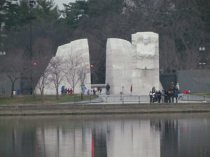 view of Martin Luther King, Jr. monument in Washington, D.D.