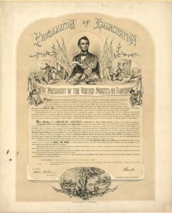 Proclamation of Emancipation. Library of Congress, Prints and Photographs Division [LC-DIG-pga-02130].