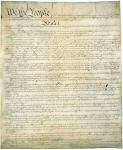 Constitution of the United States. Photo: National Archives and Records Administration