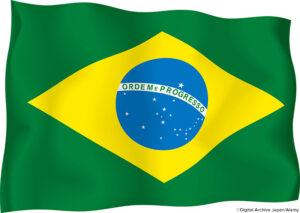 Brazilian flag. ©Digital Archive Japan/Alamy. MHE World.