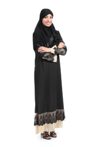 Arab saudi woman full body posing confident isolated on a white background