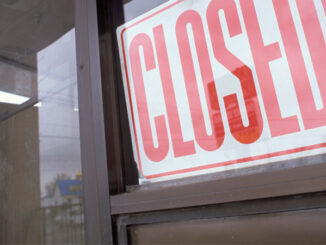 closed sign on shop window