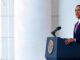 President Obama delivering remarks during a Memorial Day service in 2012