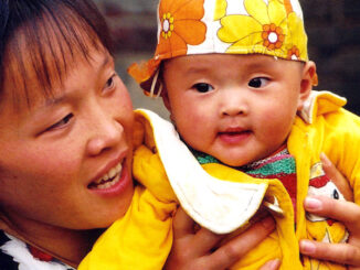 Mother and daughter from Beijing, China