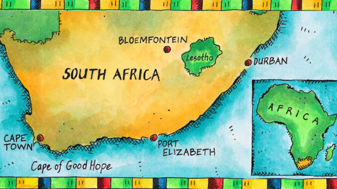 FS_01P_121213 Map of South Africa