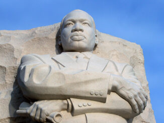 close up image of Martin Luther King memorial statue in Washington, D.C.