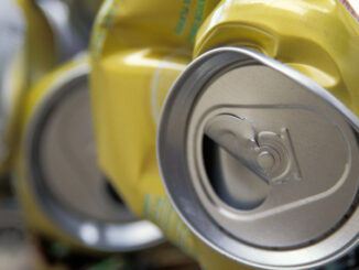 Crushed Cans to be Recycled