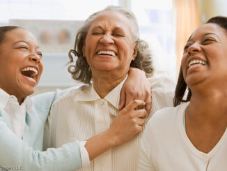 Three generations of African women laughing. ©Jose Luis Pelaez Inc/Blend Images LLC