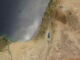 Nile Delta, Sinai Peninsula, and Middle East. Satellite image: MODIS Rapid Response Team, NASA/GSFC