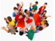 Children holding flag