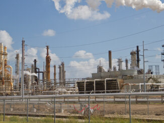 Big oil refinery in Texas City Texas