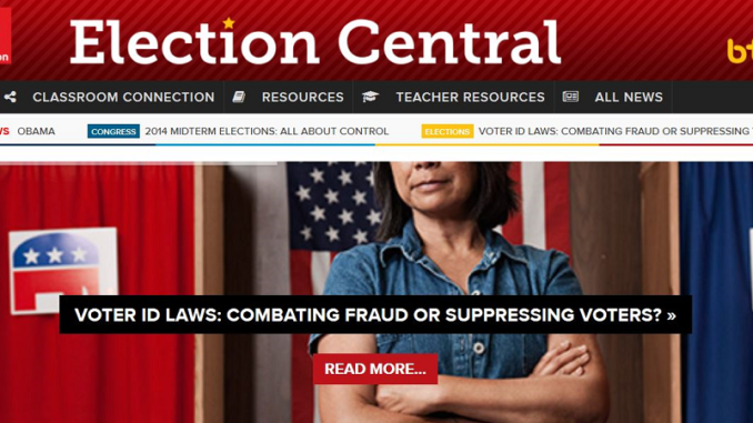 Election_Central_Feature_image screen shot of Election Central Web site