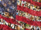American flag collage