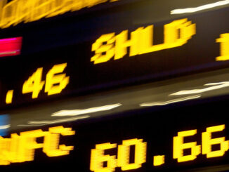 Stock ticker. Photo: ©Corbis.