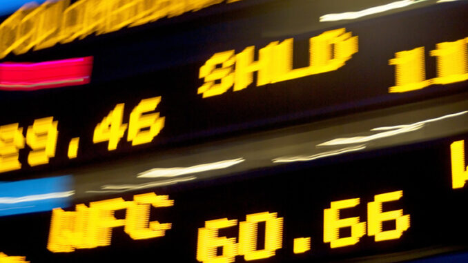 031215_03P_FS Stock ticker. Photo: ©Corbis.