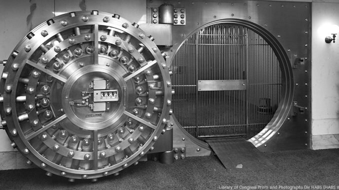 Boise City National Bank. Photo: Library of Congress Prints and Photographs Div HABS [HABS ID,1-BOISE,7--8]