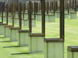 Field of Open Chairs memorial at the Oklahoma City National Memorial and Museum