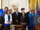 President Barack Obama delivers remarks before he signs an executive order regarding further amendments to Executive Order 11478, Equal Employment Opportunity in the Federal Government, and Executive Order 11246, Equal Employment Opportunity, to protect LGBT employees from workplace discrimination, in the East Room of the White House, July 21, 2014. Photo: Official White House Photo by Pete Souza