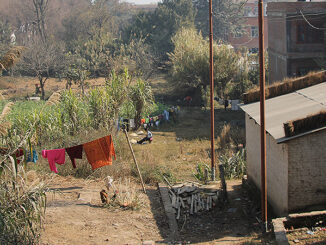 Homes in Kathmandu, Nepal.