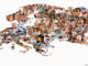 Collage of many multi-ethnic people in the shape of a map of Europe and Asia against a white background. DreamPictures/Jensen Walker/Getty Images. Blend Images. single image purchase by SEG from Getty Images Oct-14 (PA4). MHE Canada MHE USA.