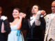 In this Thursday, Aug. 6, 2015, file photo, Leslie Odom Jr., from left, Phillipa Soo, Lin-Manuel Miranda and Christopher Jackson appear at the curtain call following the opening night performance of "Hamilton" at the Richard Rodgers Theatre in New York. Fans of Broadway gave producers reasons to smile this Christmas, with 18 of the current 37 shows breaking the $1 million mark for the week, led by “Hamilton,” the new Andrew Lloyd Webber musical “School of Rock _ The Musical” and Disney’s “Aladdin” and “The Lion King.” Charles Sykes/Invision/AP. http://www.apimages.com/Search?query=927613637490&ss=10&st=kw&entitysearch=&toItem=18&orderBy=Newest