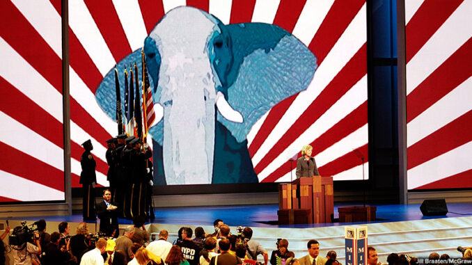 MHHE002534 Republican National Convention 2004. Jill Braaten/McGraw-Hill Education. MHE World