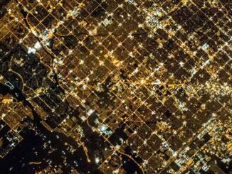 Image Description Super View of Glendale and Phoenix. NASA. MHE World.