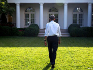 President Barack Obama walks through the Rose Garden to the Oval Office following an all-appointees summer event on the South Lawn, June 13, 2016. Official White House Photo by Pete Souza. https://www.whitehouse.gov/photos-and-video/photogallery/june-2016-photo-day.