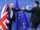 Members of protocol adjust the British and EU flags prior to the arrival of British Prime Minister David Cameron at EU headquarters in Brussels on Tuesday, June 28, 2016. EU heads of state and government meet Tuesday and Wednesday in Brussels for the first time since Britain voted to leave the European Union, throwing British and European politics into disarray. Geert Vanden Wijngaert/AP Images. http://www.apimages.com/metadata/Index/Belgium-Britain-EU/a711262c12ed41458b95044bb59daf59/1/0