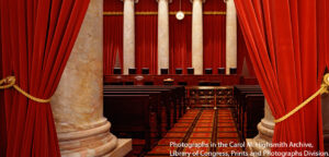 Interior view of the Court Chamber of the United States