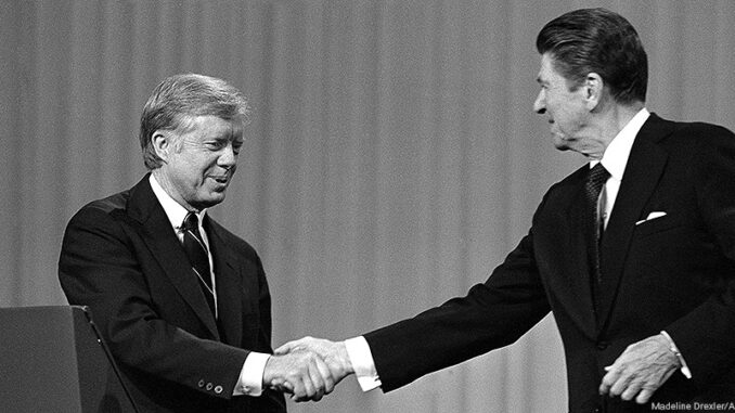 090716_01_FS Carter/Reagan debate. Photo: Madeline Drexler/AP Images