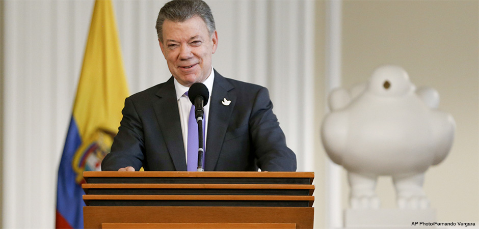 Santos Wins Nobel Peace Prize