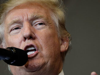 FILE - In this Sept. 28, 2016 file photo, Republican presidential candidate Donald Trump speaks at a rally in Waukesha, Wis. Trump claims he won't go there. But his supporters already have. The Trump campaign is dredging up former President Bill Clinton's serial philandering in an effort to tarnish his wife, Hillary Clinton. It's a risky move that threatens to elevate Clinton among women voters.