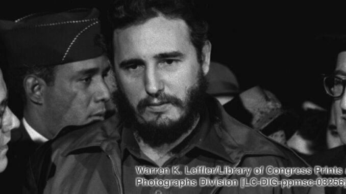 03256u Fidel Castro in the airport terminal in Washington, D.C. in the 1960s