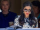 Top Clinton aide Huma Abedin walks ahead of Democratic presidential candidate Hillary Clinton following a private meeting with Sen. Elizabeth Warren, D-Mass., Friday, June 10, 2016, at Clinton's home in Washington.