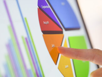 Close-up of data on a computer screen