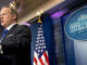 In this Feb. 21, 2017, file photo, White House press secretary Sean Spicer speaks during the daily press briefing at the White House in Washington. The Trump administration could revise or withdraw an Obama-era directive requiring public schools to let transgender students use bathrooms and locker rooms that match their chosen gender identity. Credit: Andrew Harnik/AP Images