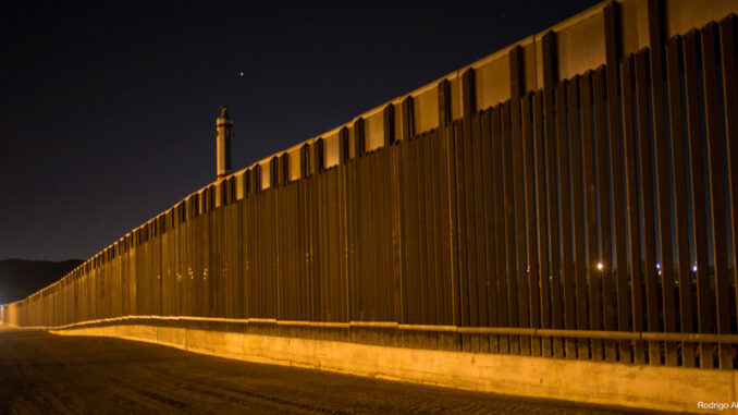 041117_01P_FS A portion of the new steel border fence stretches along the US-Mexico border in Sunland Park, New Mexico, Thursday, March 30, 2017. This fencing just west of the New Mexico state line was planned and started before President Donald Trump's election, adding to the 650 miles of fences, walls and vehicle barriers that already exist along the nearly 2,000-mile frontier.