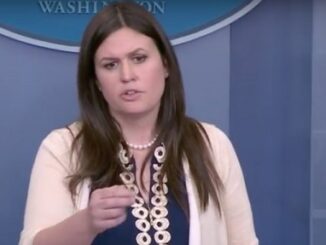 Deputy Press Secretary Sarah Huckabee Sanders answers questions in the White House Press Room.