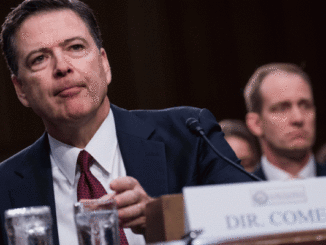 Former FBI Director James Comey testifies about his dealings with President Trump during a Senate Select Intelligence Committee hearing on June 8, 2017.