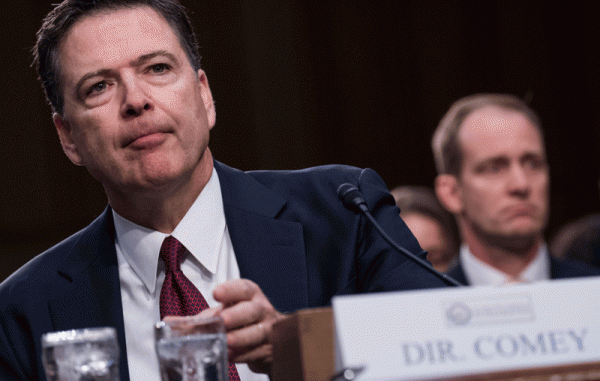 031417_03_IS Former FBI Director James Comey testifies about his dealings with President Trump during a Senate Select Intelligence Committee hearing on June 8, 2017.