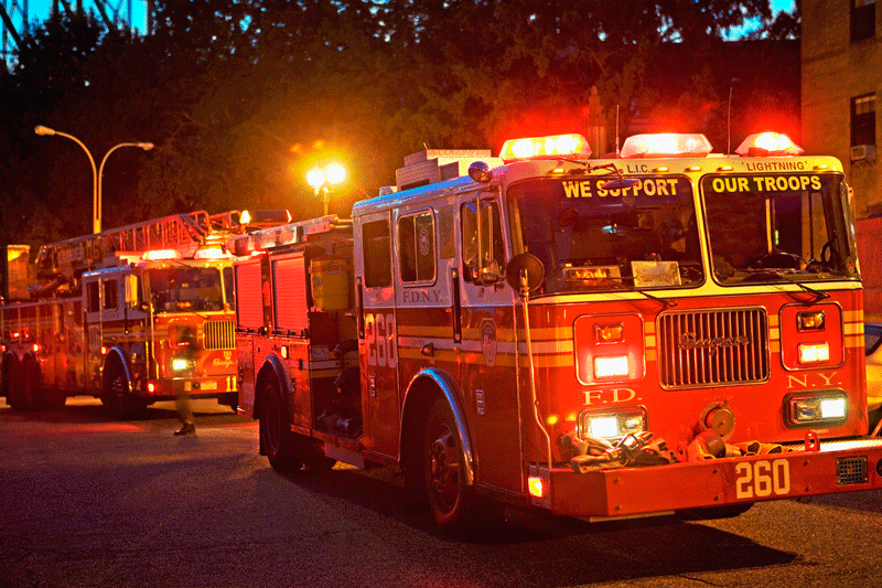 New York City fire trucks
