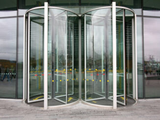 Double Revolving Doors. Image shot 2008. Exact date unknown.