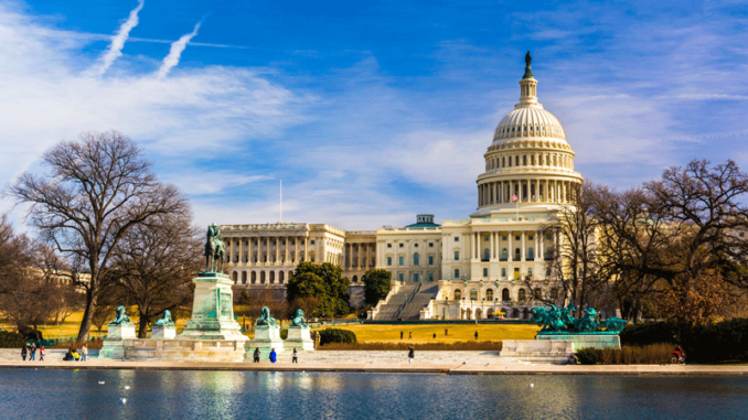 020518_01_IS The Capitol and Reflecting Pool in Washington, DC.