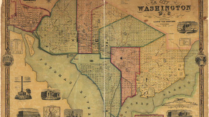 Map of the city of Washington D.C., James Keily, surveyor