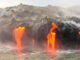 Close up of Kilauea Volcano Hawaii