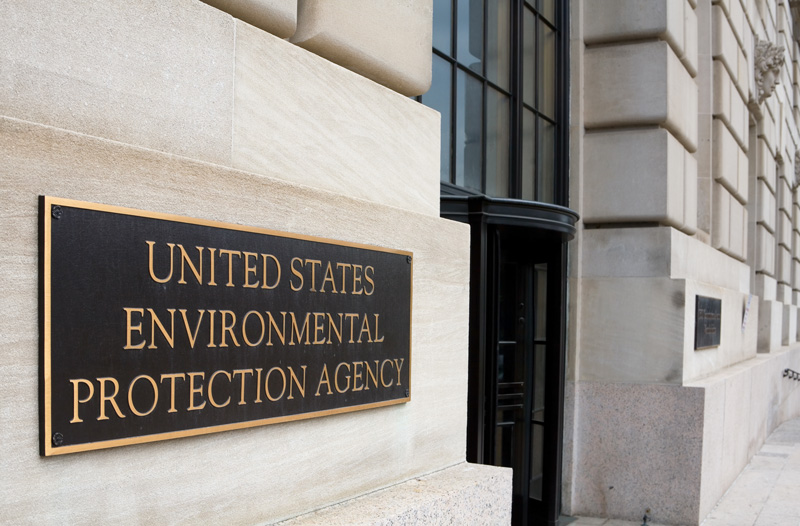 Exterior of the Environmental Protection Agency Headquarters Building in Washington DC
