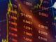 World economics graph. Finance concept