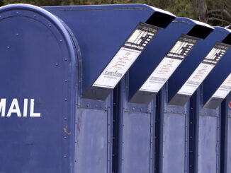Row of mail boxes awaits letters