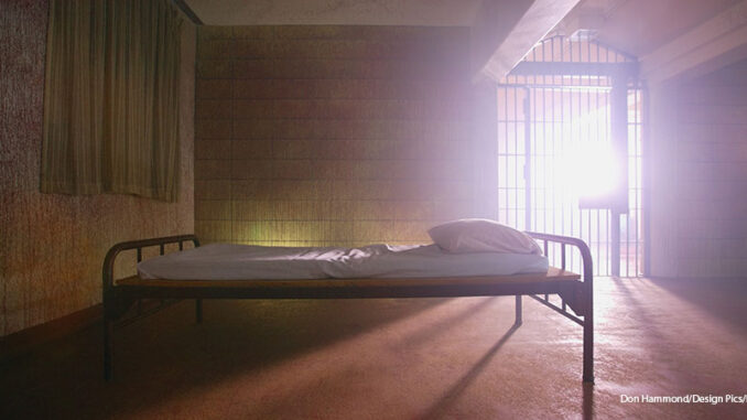 A jail cell